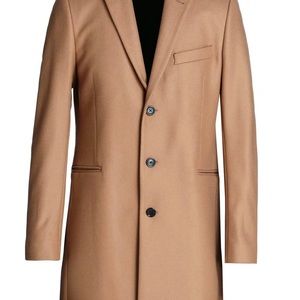 Wool And Cashmere Coat Camel 42 Regular